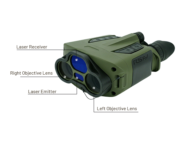 Binocular Laser Distance Rangefinder