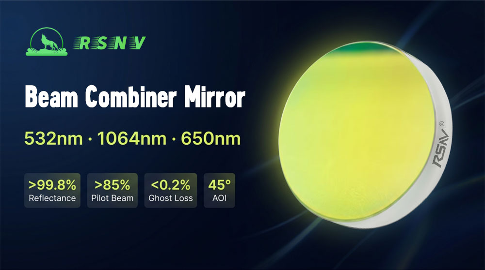 1064nm and 532nm beam combiner, Nd:YAG harmonic combiner, Red alignment beam combiner, 45 degree dichroic mirror 1064nm and 532nm beam combiner, Nd:YAG harmonic combiner, Red alignment beam combiner, 45 degree dichroic mirror