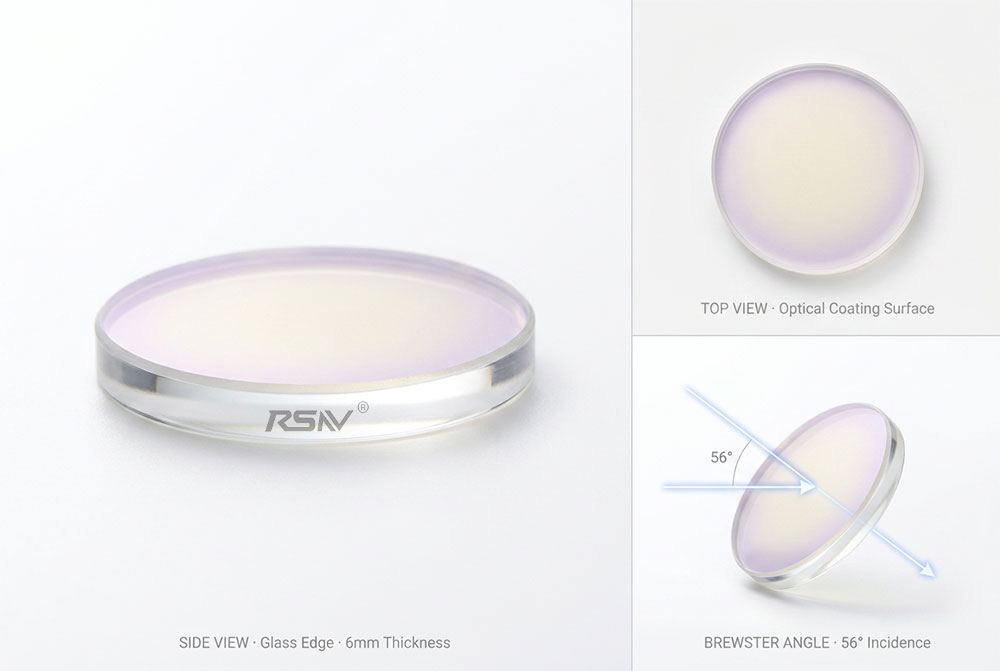 Brewster Angle Polarizer, High Extinction Ratio Polarizer, Laser Cavity Polarizer, P-polarization Transmitter Brewster Angle Polarizer, High Extinction Ratio Polarizer, Laser Cavity Polarizer, P-polarization Transmitter