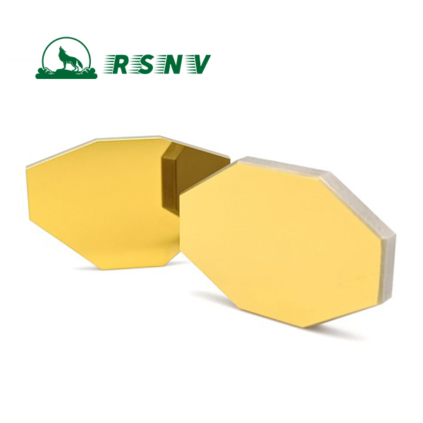Silicon CO2 Laser Mirror, Gold Coated Scanning Mirror, 10.6μm Laser Mirror, CO2 Laser Galvo Scanner Mirror, Red Pilot Beam Mirror